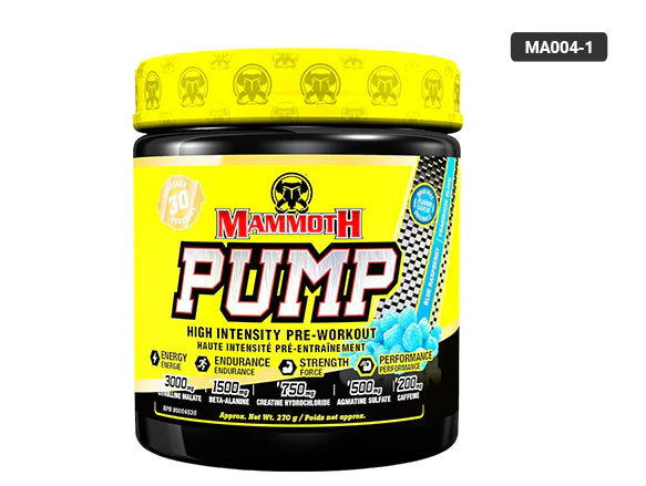Mammoth Pump Pre-Workout Blue Raspberry 270g in Sri Lanka